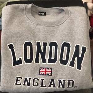 London England Grey Crewneck